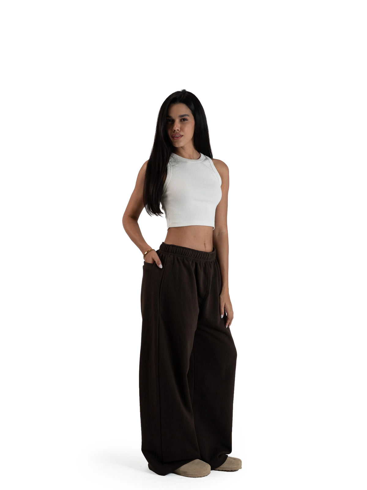 WIDE-LEG SWEATPANTS