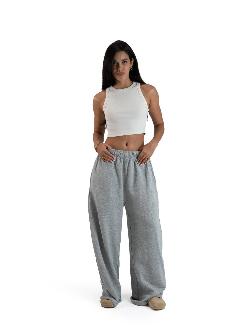 WIDE-LEG SWEATPANTS