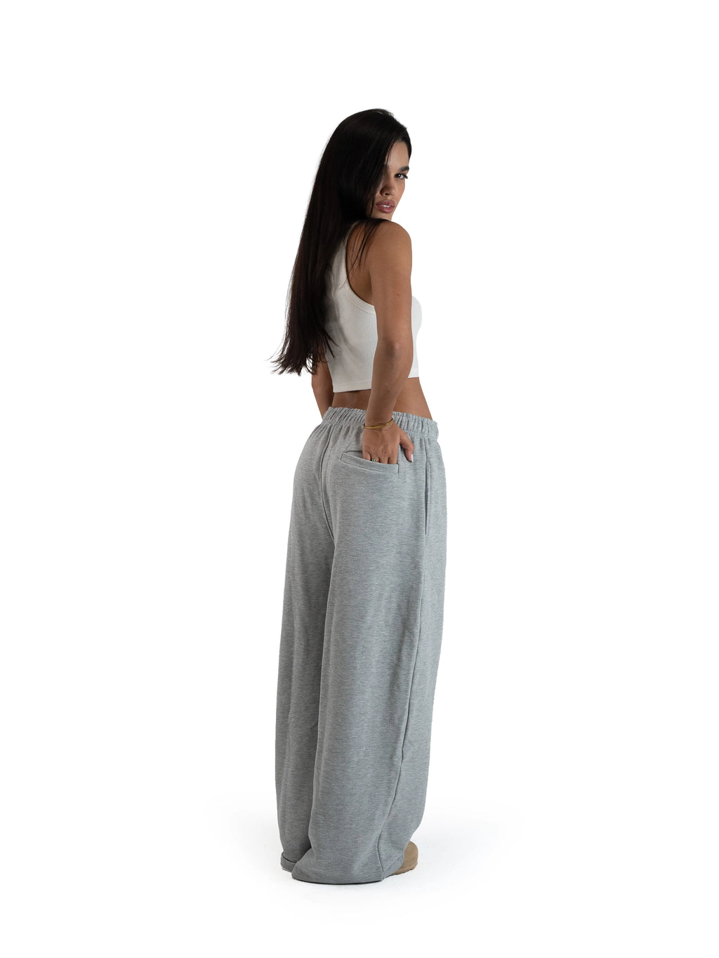 WIDE-LEG SWEATPANTS