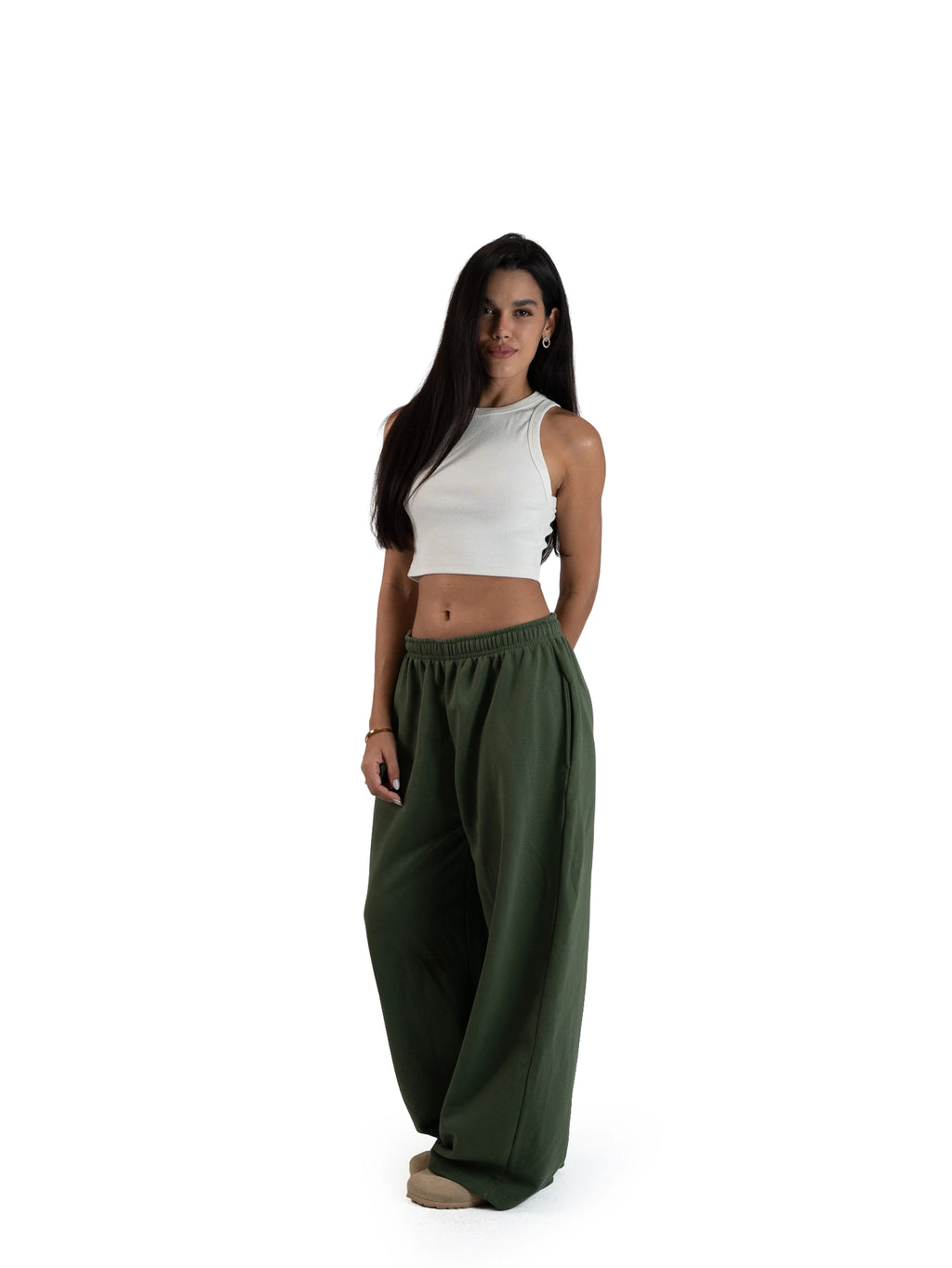 WIDE-LEG SWEATPANTS