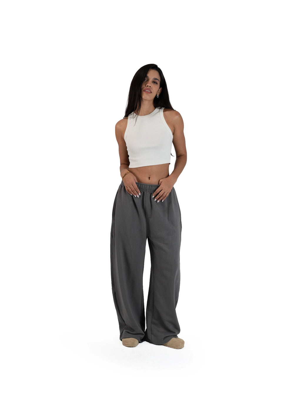 WIDE-LEG SWEATPANTS