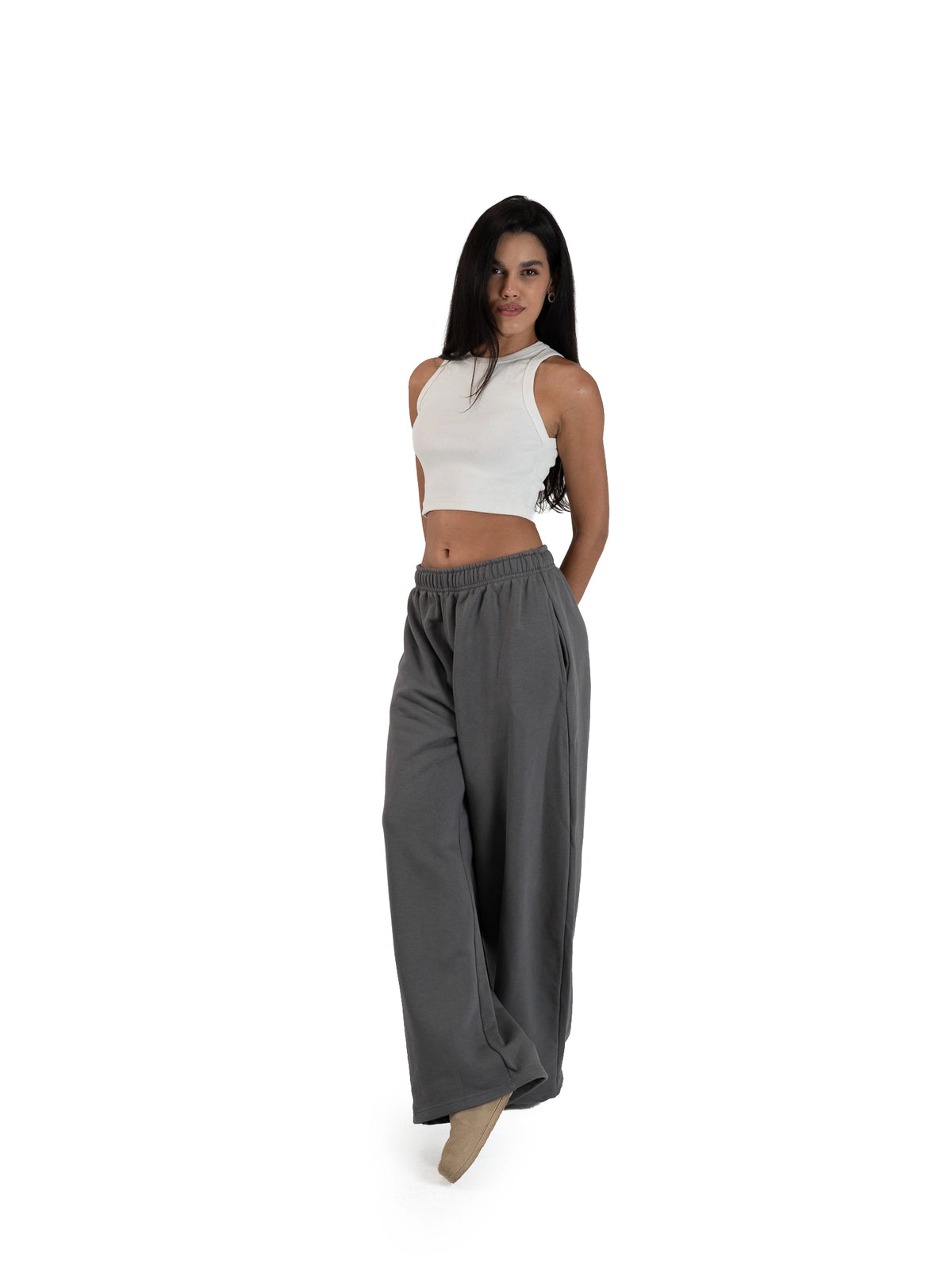 WIDE-LEG SWEATPANTS