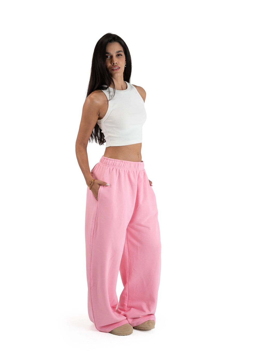 WIDE-LEG SWEATPANTS