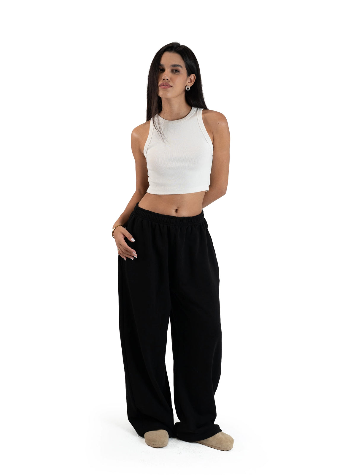 WIDE-LEG SWEATPANTS