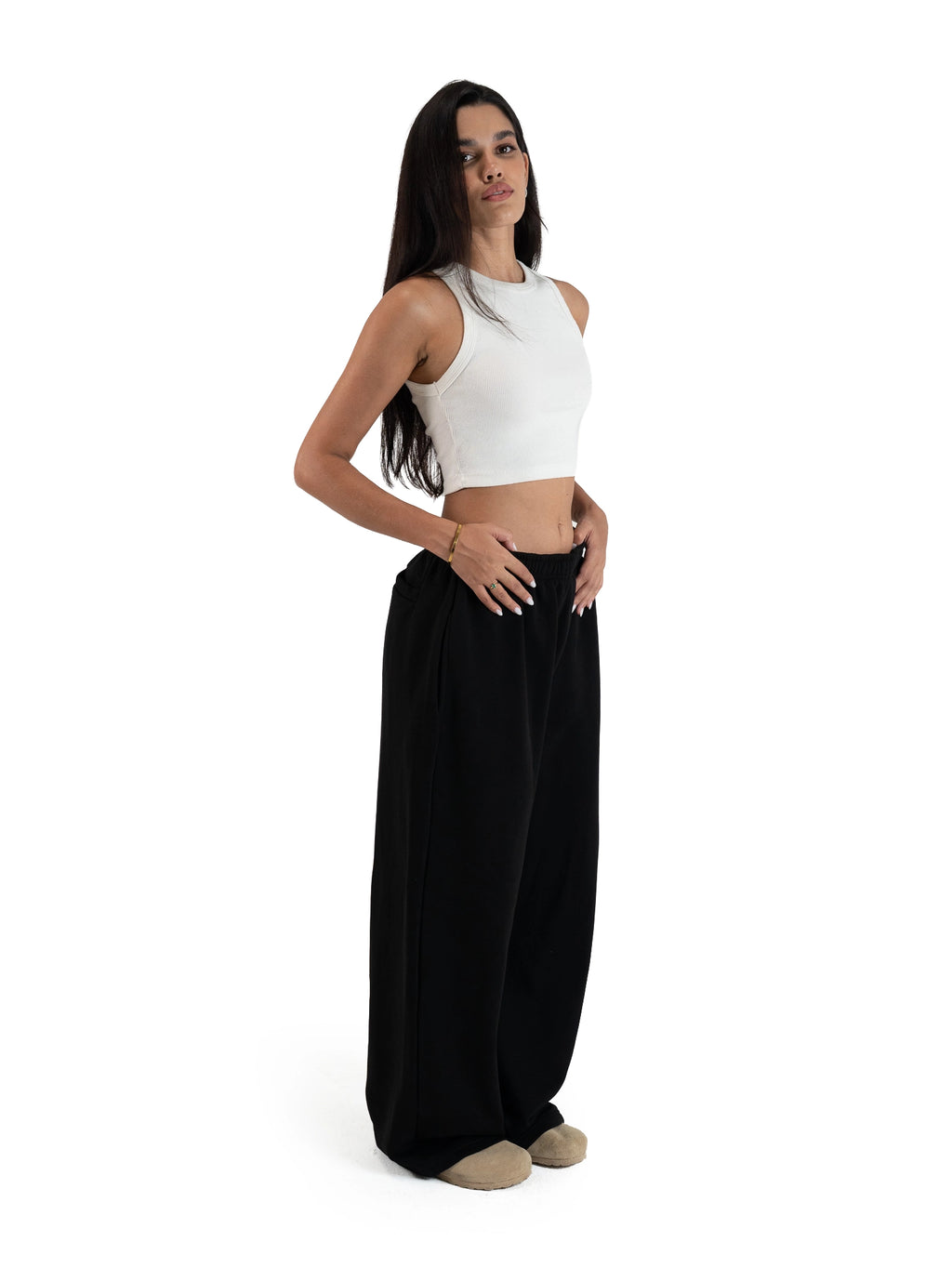 WIDE-LEG SWEATPANTS