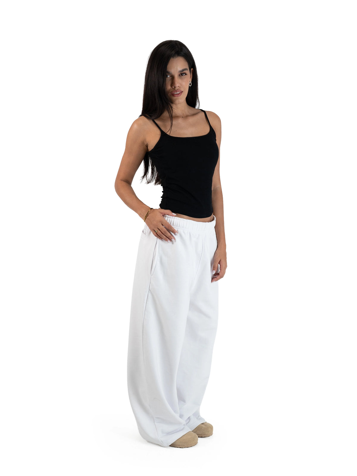 WIDE-LEG SWEATPANTS
