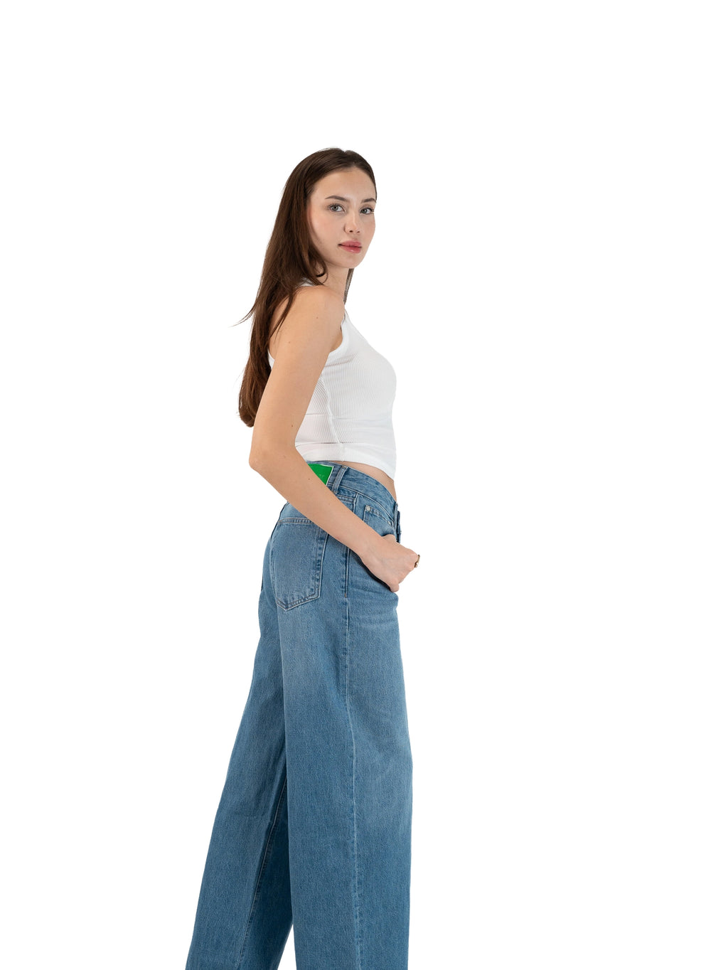 WIDE-LEG MID-RISE JEANS